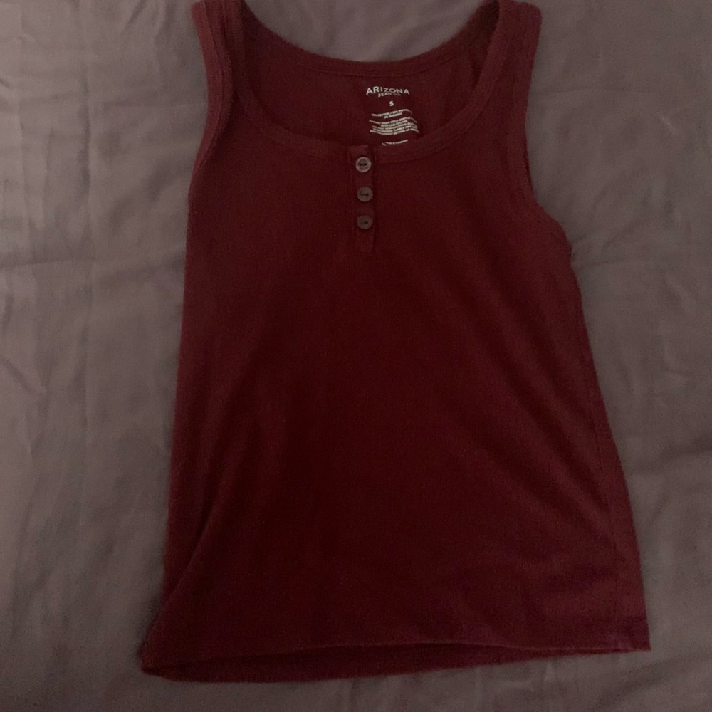 Maroon Arizona tank top